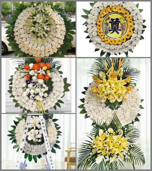 湖北黄冈市浠水县团陂镇蔡井村花圈速递